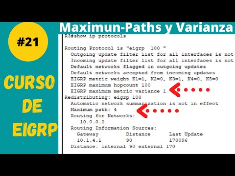 Vídeo: Què és la variància en Eigrp?