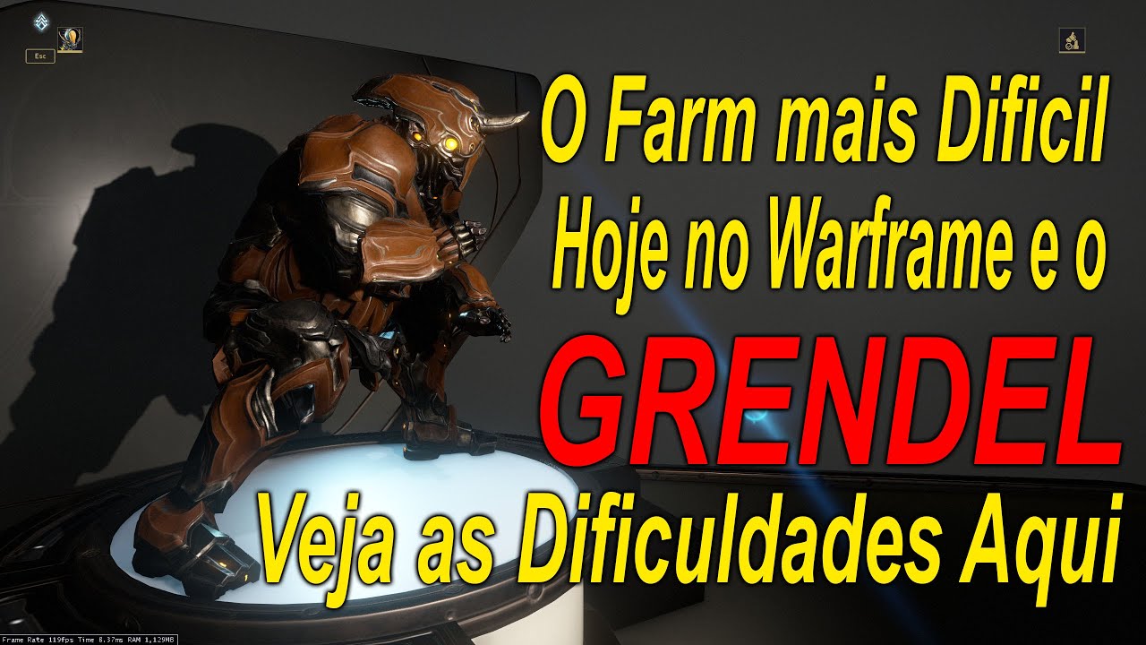 Warframe Veja o que Acho da Missão de Farm do GRENDEL o Mais Dificil e