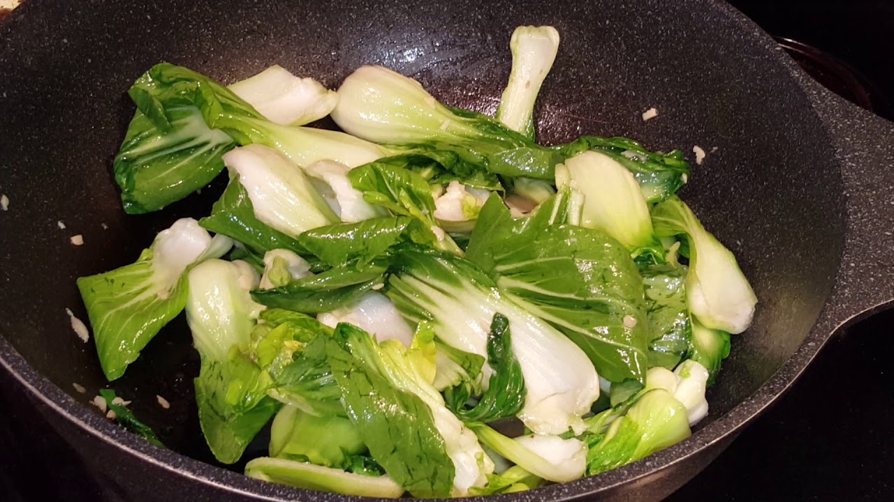 Simple Healthy Stir Fry Bok Choy! - YouTube