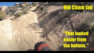 I thought I had it - hill climb fail