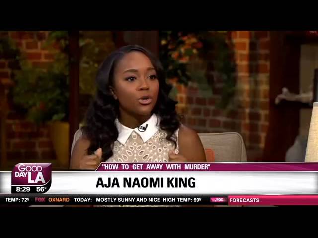 Aja Naomi King Of 'How To Get Away With Murder' Interview On Good Day LA class=