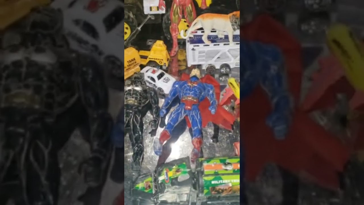 Cleaning Sand Truck Car Toys and Find Muddy Toys  Train  Firing a shot