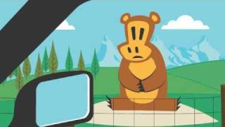 Worry Bear Waves Hello