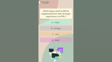 Which tag is used to define emphasized text with stronger importance in HTML?