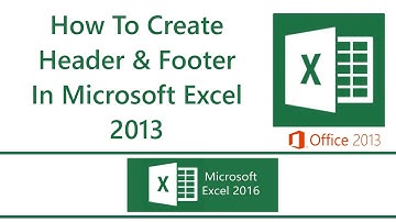 How To Add Headers And Footers In Excel 2013