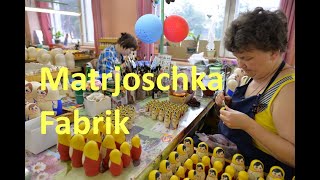 Besuch in der Matrjoschka-Fabrik Chochlomskaja Rospis