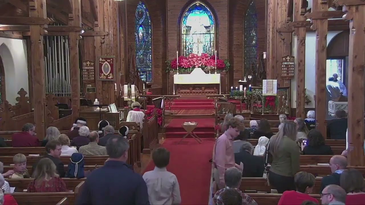 Christmas Eve (4 p.m.) service with pageant. 12/24/2025