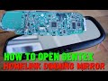 How to Identify &amp; Open Gentex Homelink Dimming Rearview Mirror