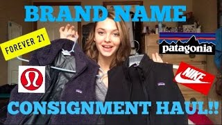 HUGE Brand Name Consignment & Thrift Haul!