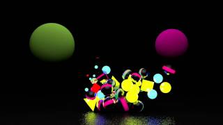 Cinema 4D Attractor, Mograph Cloner & Rigid Body 3d Animation