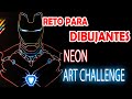 APRENDE COMO HACER EL EFECTO NEON | Drawing IRON MAN Avengers END GAME | Esteban Arts
