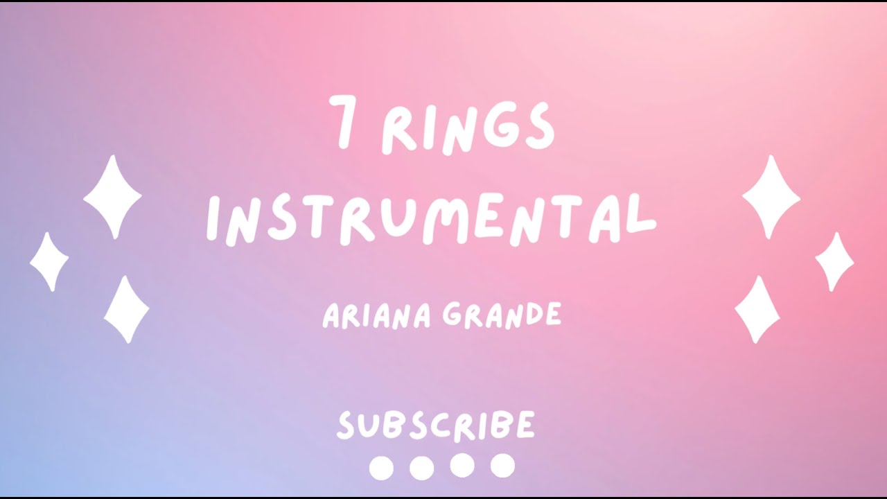 Ariana Grande - 7 rings (Official Instrumental with lyrics) - YouTube
