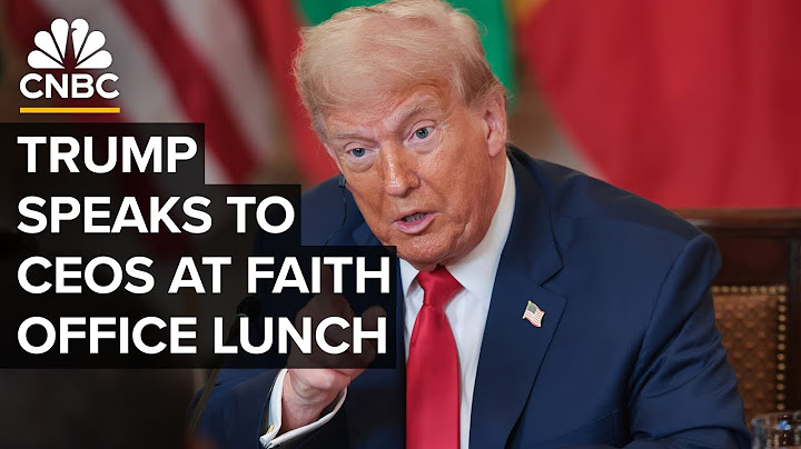 President Trump speaks to CEOs at White House Faith Office lunch — 7/14/2025
