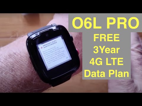 OMATE O6L PRO Virtual SIM Smartwatch with FREE 3 Year 4G LTE Talk/Text/Video & Location Services!