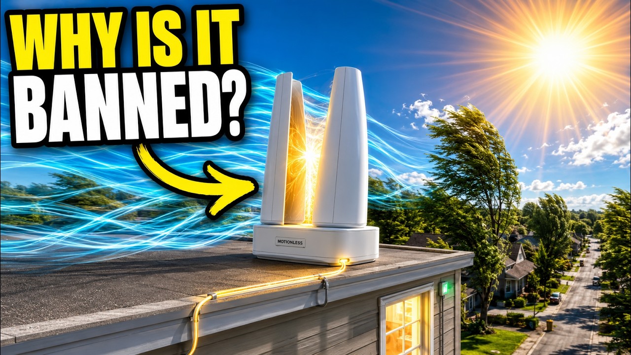 STOP Buying Spinning Turbines. Mount This $90 MOTIONLESS TURBINE on Your Roof in One Weekend!!: video thumbnail