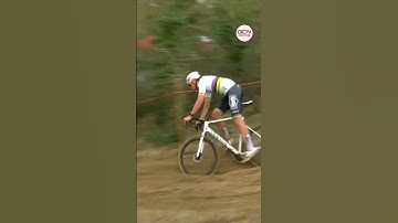 Mathieu van der Poel is on fire as he takes yet another cyclocross victory!🔥  #cyclocross  #shorts