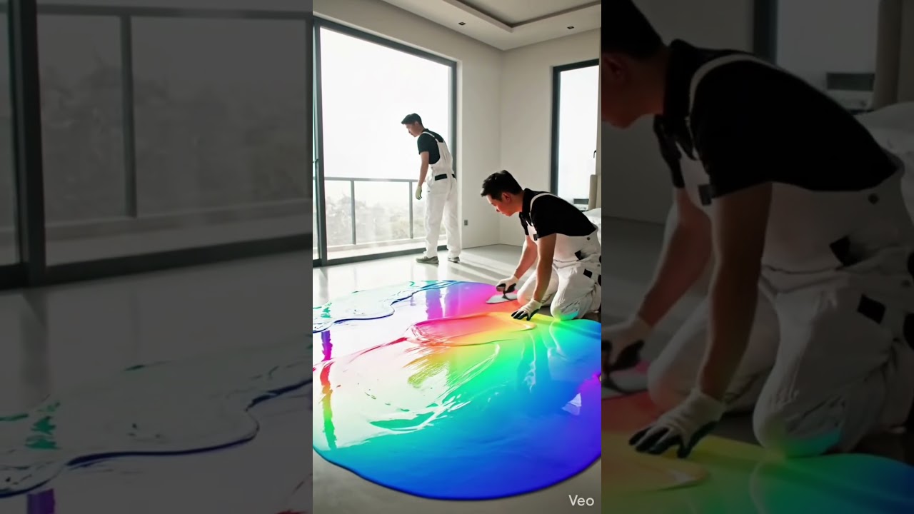 Epoxy flooring with RGB clay