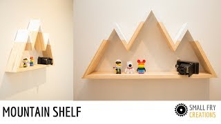 This week I made a shelf that looks like a mountain. I wanted something that was simple but still changeling and the 60 degree 