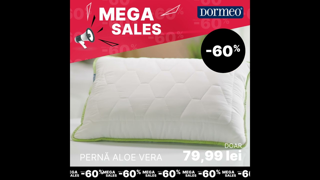 Mega Sales - Perna Dormeo Aloe Vera - YouTube