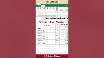 Xử lý file Excel hay lỗi Name rác cực nhanh với 30 giây #shorts
