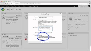Alfresco One 4.2: Create a site