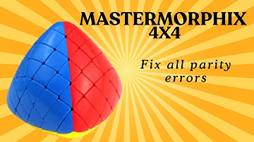 Mastermorphix 4x4 How to Solve the Cube  Step-by-Step Tutorial & Fix All Parity Errors 🎉🏆🧑‍🎓