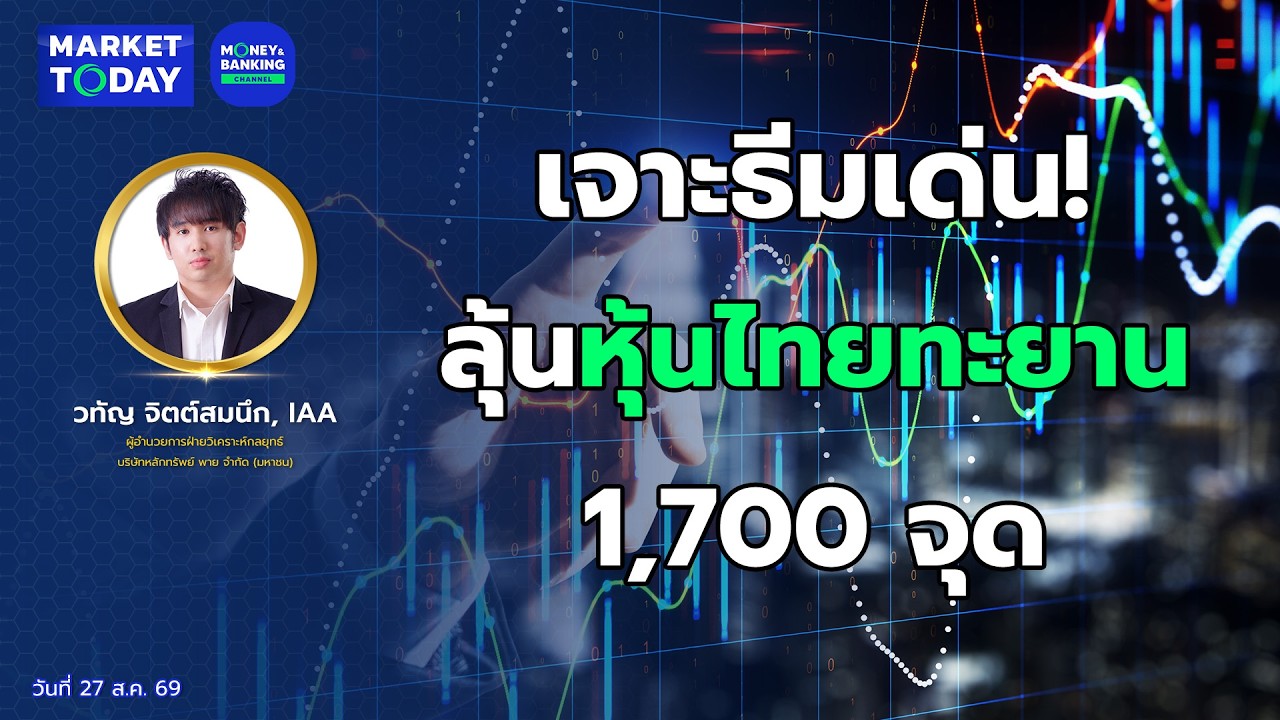 #LIVE ! เจาะธีมเด่น! ลุ้นหุ้นไทยทะยาน 1,700 จุด | Market Today