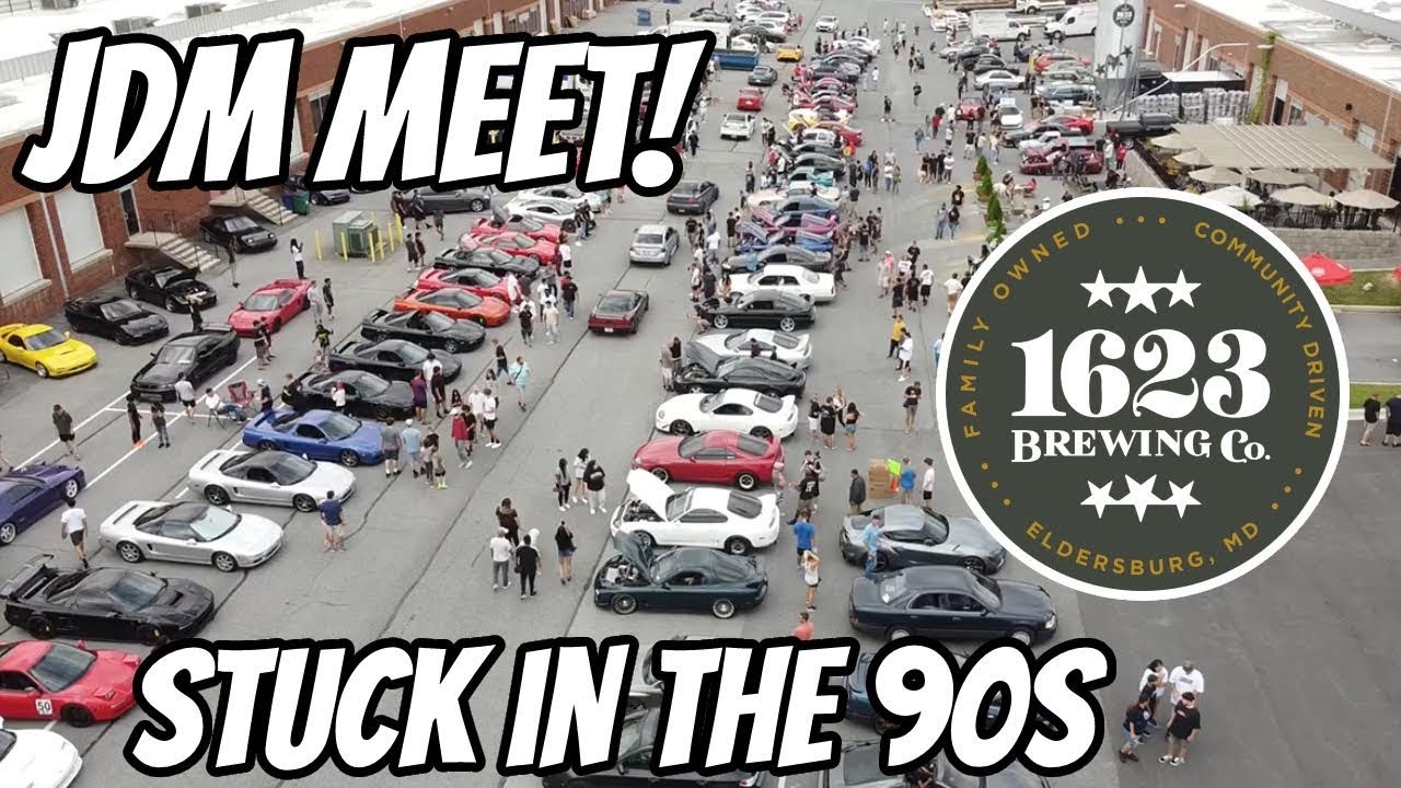 HUGE JDM MEET - Stuck in the 90s at 1623 Brewing Company