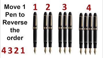 Pen Challenge | Move only 1 pen to reverse the order 4 3 2 1
