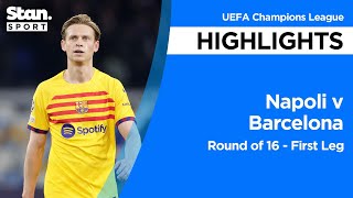 Thumbnail for Napoli v Barcelona Highlights | 2023-24 | UEFA Champions League