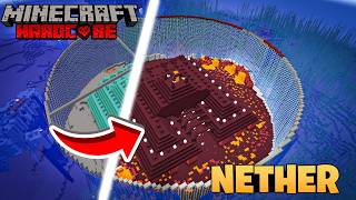 I Transformed an Ocean Monument in Minecraft Hardcore!