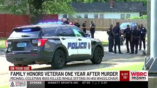 Family honors veteran one year after murder