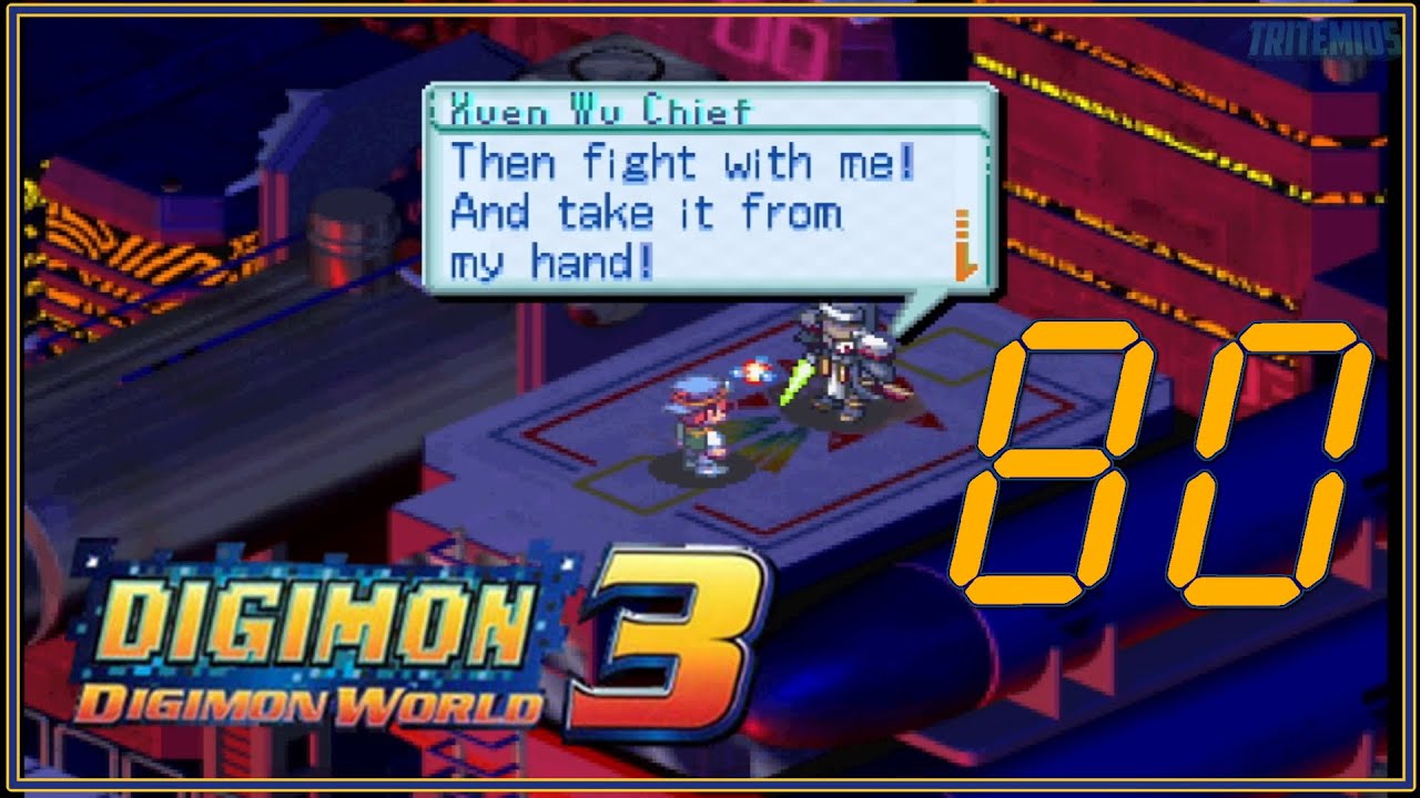 Digimon World 3 80 Xuan Wu Chief Boss Battle No Commentary Youtube