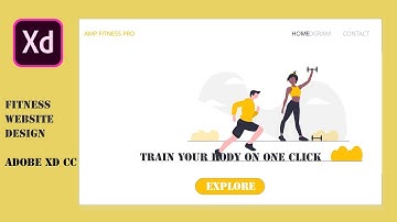 AMP FITNESS PRO | ADOBE XD SPEED ART DESIGN | THE AMP | DESIGNING WEBSITE