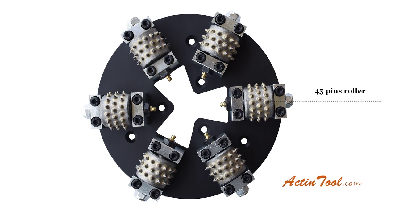 HTC 270mm bush hammer plate YouTube