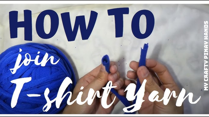 How to make T-shirt yarn the easy way 🧶 🙌🏻