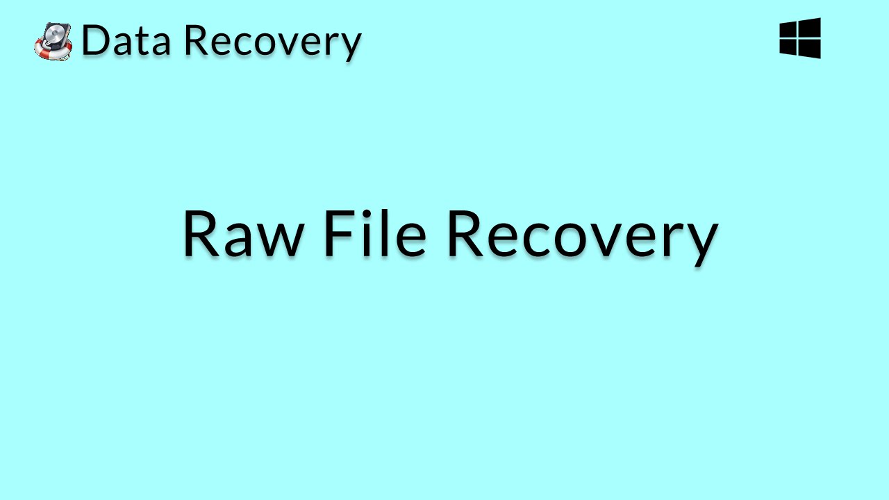 Data Recovery (Windows): Recover the Raw Data of Lost Files on a Windows Computer windows 10 pro