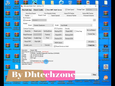 READING QCN DATA .........CONNECTION FAILED UMT BOX/DONGLE FIXED.