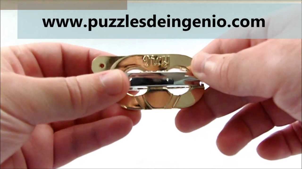Vídeo Solución Rompecabezas Puzzle de Metal Hanayama Cast Keyring