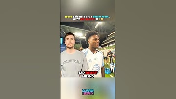 IShowSpeed Says He’d Buy an MLS Team with MrBeast One Day?! 😳⚽ #ishowspeed #shorts