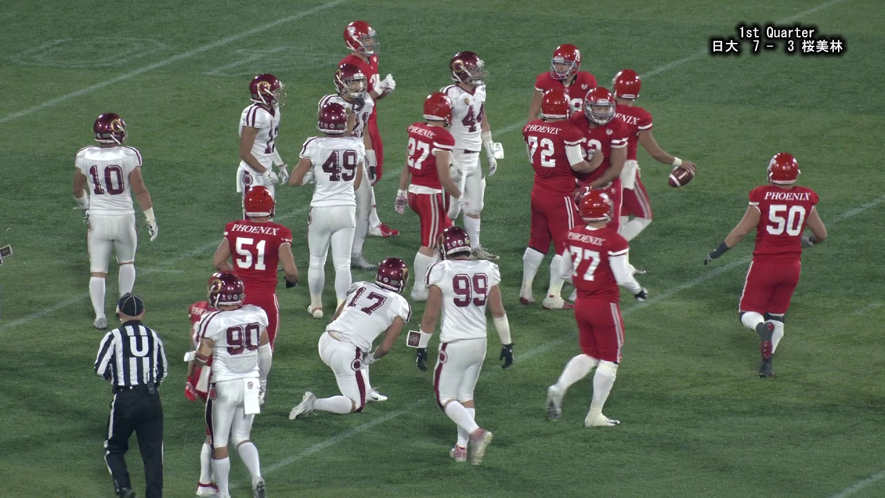 関東大学アメリカンフットボールリーグ 2019 秋季大会 ～日大 vs 桜美林～