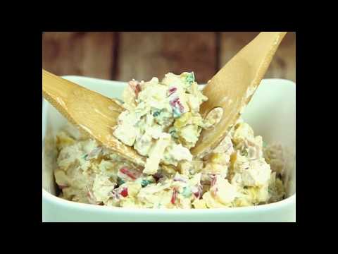 Видео: Бяслагтай тахианы амттай салат