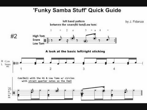 Brise spor Bekendtgørelse Samba' drum pattern #2 slow and fast tempo - YouTube