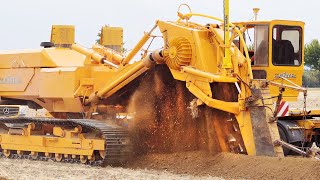 Trench Cutter Laying A Drainage