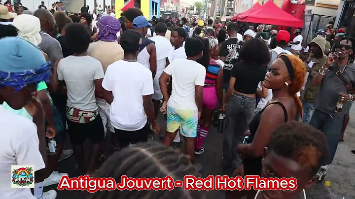 Antigua Carnival 2025 Jouvert Morning - Red Hot Flames (Part 1)