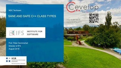 Sane and Safe C++ Class Types - Peter Sommerlad