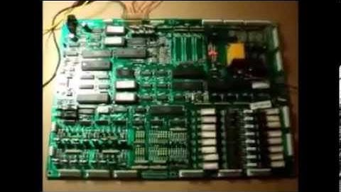 Williams Pinball System 11a boot on bench