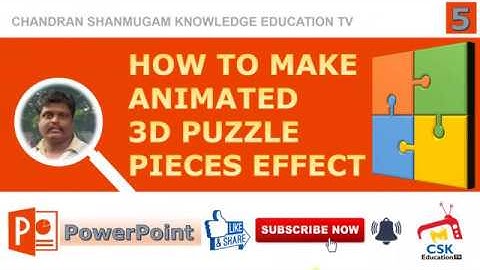 HOW TO MAKE ANIMATED 3D PUZZLE PIECES EFFECT
