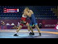 1/4 GR - 97 kg: E. AYKHIMBAEV (UZB) v. B. MAKHMUDOV (KGZ)