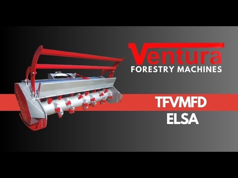 Лісовий мульчер,  подрібнювач TFVMFD - ELSA (100 - 150 к.с., Ø подр. 35 см, заглиб. 9 см), видео 4